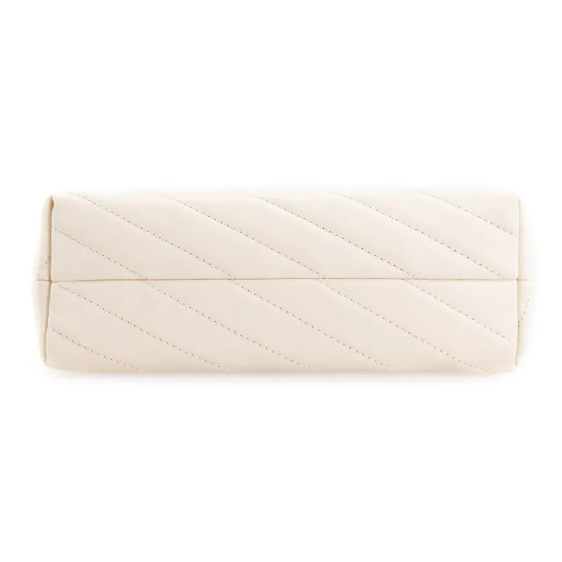 TORY BURCH Kira Leather Shoulder Bag, Crossbody Bag Women's Cream White-3