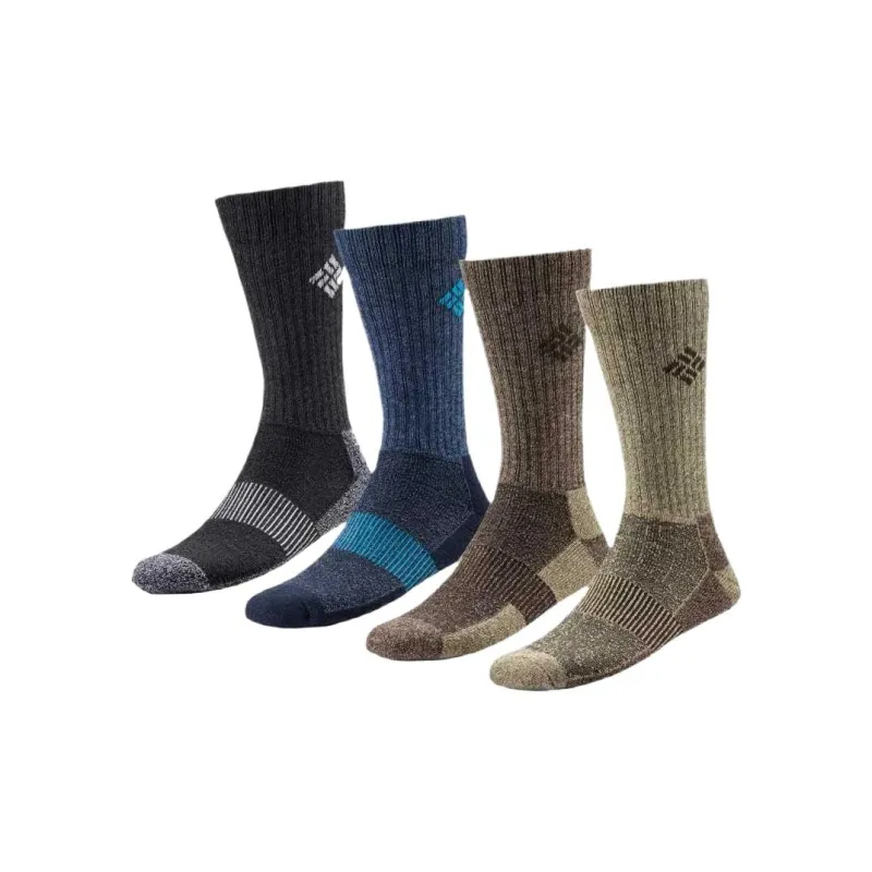 Columbia MC Mid-Calf Socks Men's 4 Pack Mixed Color-0