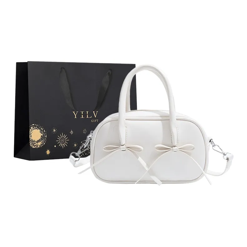 Yi Brigade PU Handbag Regular Women's White/Silver/Black/Red/Coffee/Brown-0