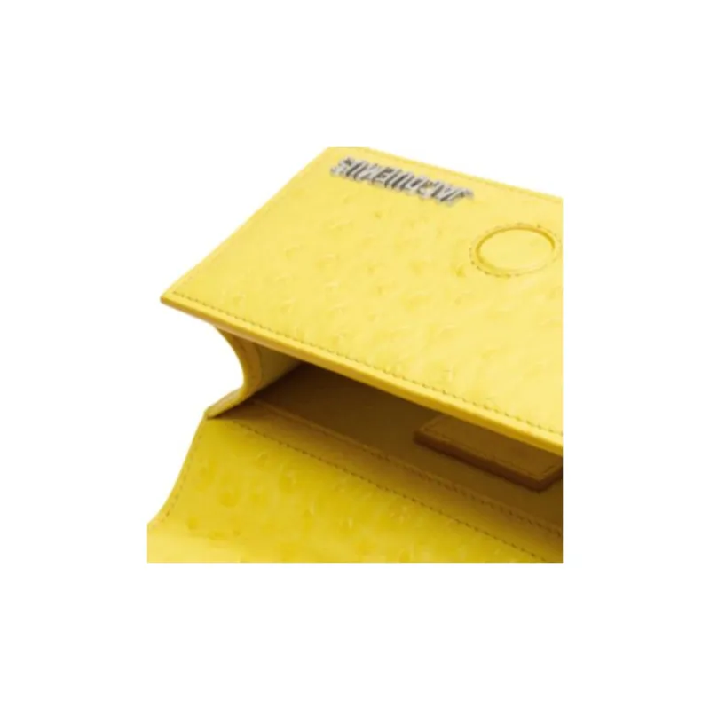 Jacquemus Calfskin Shoulder Bag Crossbody Bag Handbag Mini Women's Yellow-3