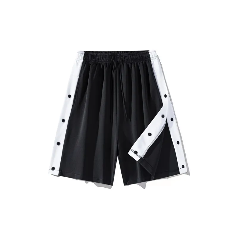 Loose Fit Drawstring Elastic Draped Comfortable Stretchy Cool Straight Fit 5/4 Casual Shorts Unisex-13