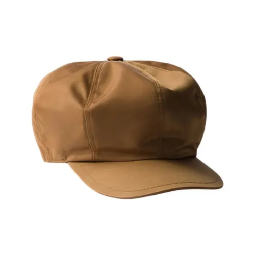 PRADA Metal Baseball Caps Women's Brown
