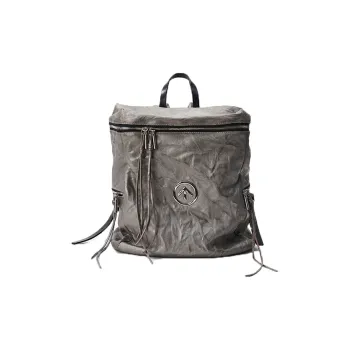 GROTTO Sheepskin Backpack Unisex Gray