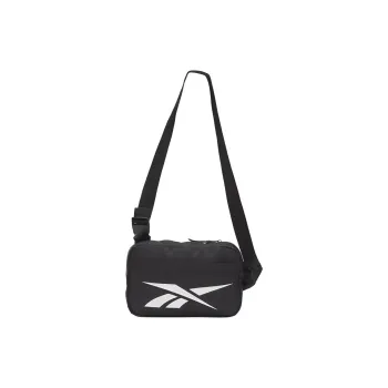 Reebok Polyester Shoulder Bag Crossbody Bag Unisex Black