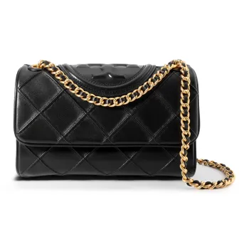 TORY BURCH Fleming Soft Small Convertible Shoulder Bag Black