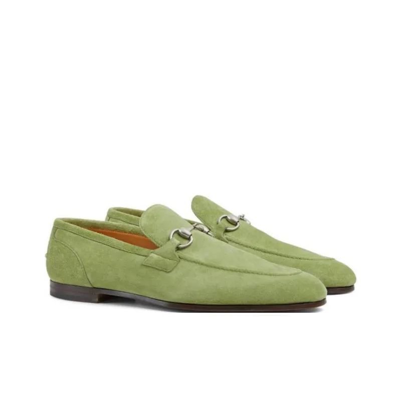 GUCCI Jordaan Loafers Men's Green-2