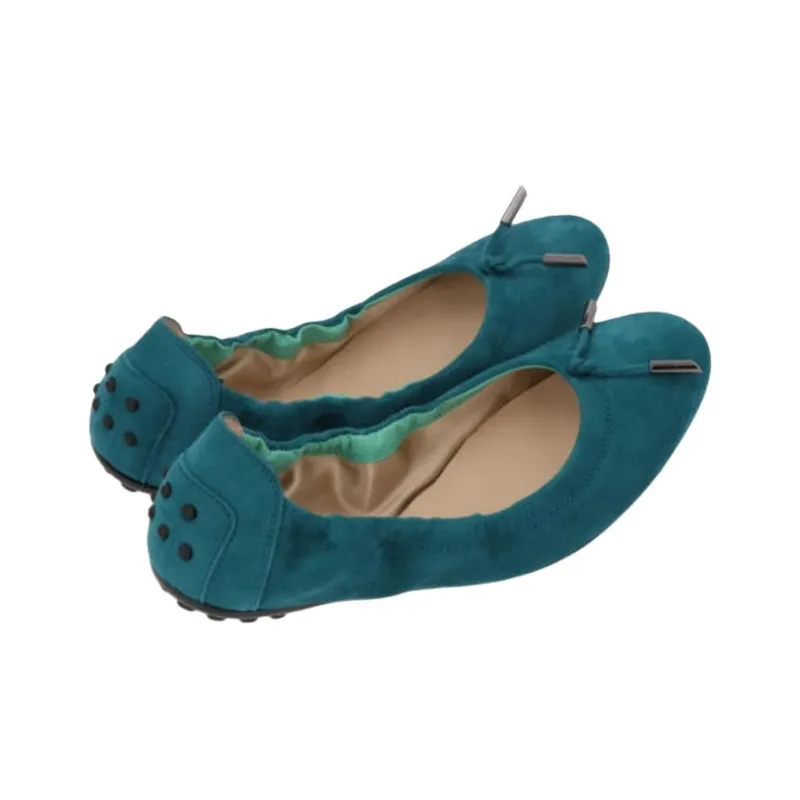 TOD'S Beanie Shoes Women's Peacock Blue-2