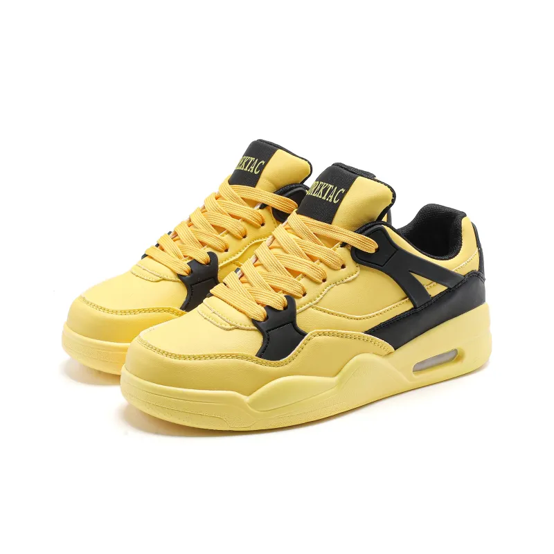 ABCYLM Casual Shoes Unisex Electric Mother Yellow-1