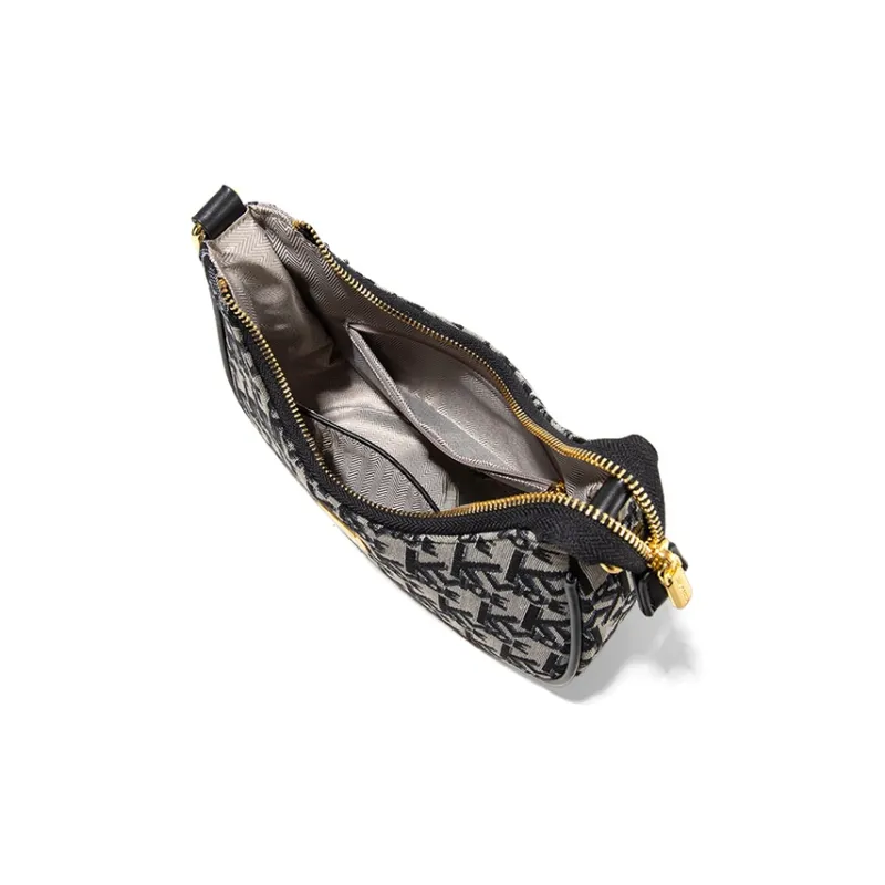CLEVER& KETCH PU Shoulder Bag, Crescent Bag Women's Black-5