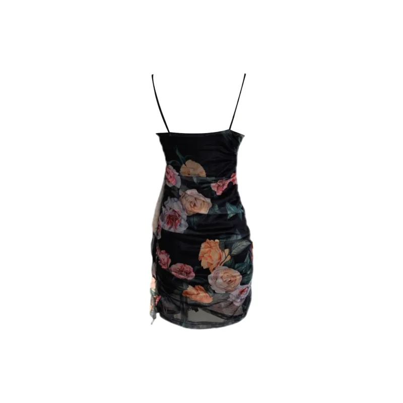 Udon House Slip Dress Women's Black-1