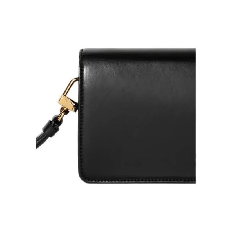 AMIRI Classic Calfskin Portable Clutch Small Size Women's Black-4