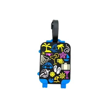 RUYISHI PVC Luggage Tag Unisex Blue