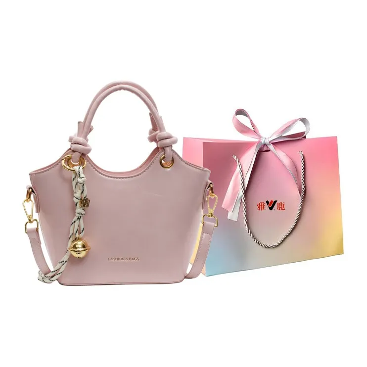 Yalu PU Shoulder Bag, Crossbody Bag, Handbag Regular Women's Black/Ecru/Pink/Green-14