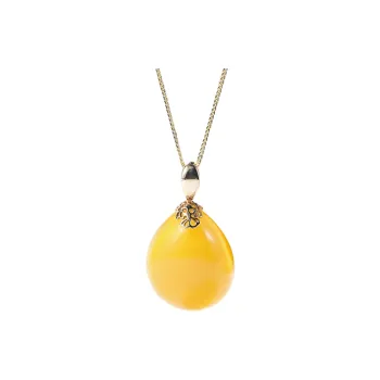 S&A Beeswax Fine Jade Necklaces Women's