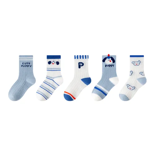 MIIOW Mid Calf Socks Men's 5 Pack Mixed Color