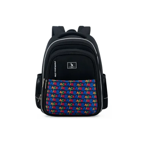 OIWAS Fabric Student Bag Regular Kids' Black/Gray Green