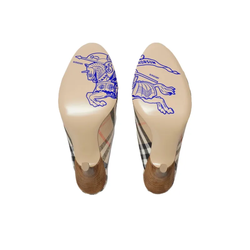 Burberry Slide Slippers 9cm Women's Sand-5