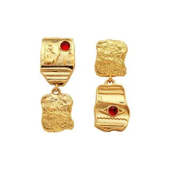 CARAT'S DIARY Colored Glaze Earrings Women's