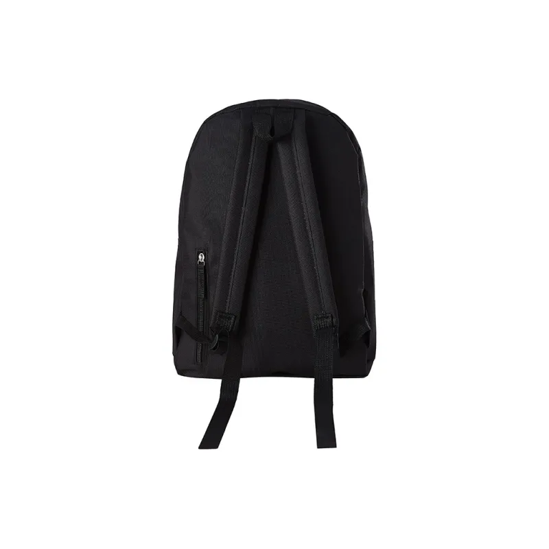 JEANSWEST Nylon Backpack Unisex Black/White/Red-1