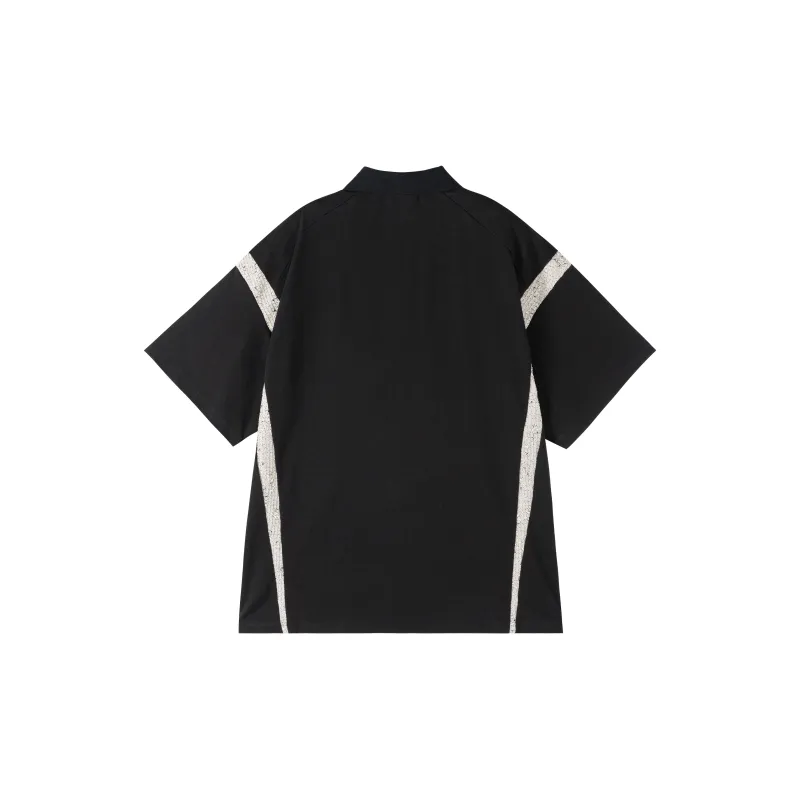 PILOTDRAGON SS25 Polo Shirt Unisex Black-1