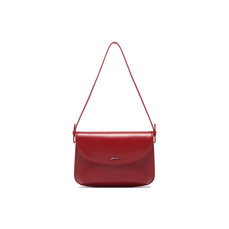 MICOCAH PU Shoulder Bag Crossbody Bag Shoulder Bag Regular Women's Hot Song Red/Premium Black-0