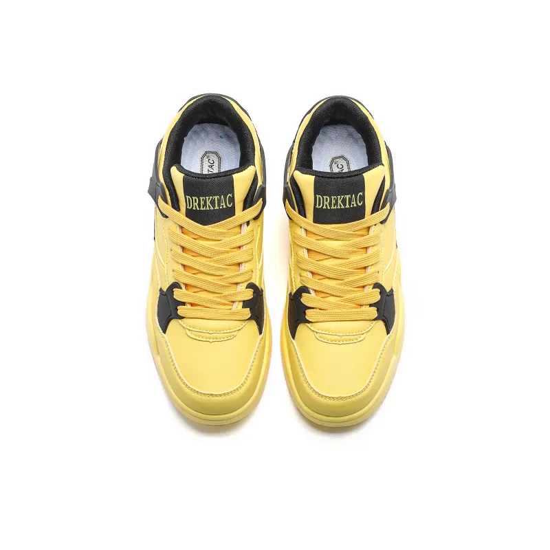 ABCYLM Casual Shoes Unisex Electric Mother Yellow-3