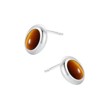 CARAT'S DIARY Agate Stud Earrings Women's