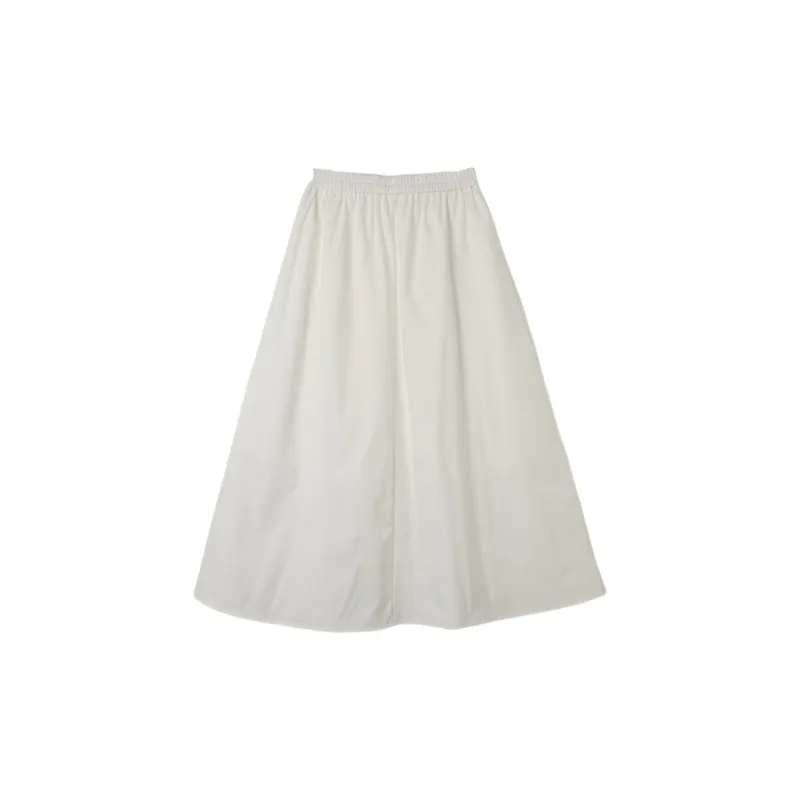 SETIROM Casual Long Skirt Women's White-1