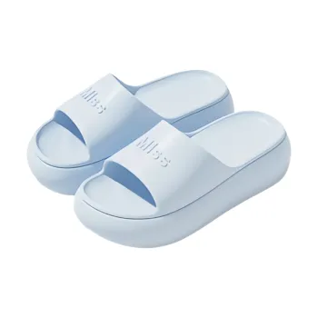 Meter EVA Minimalist Style Insulated Slippers For Summer, Versatile Height Increasing Platform Slip Resistant Slippers