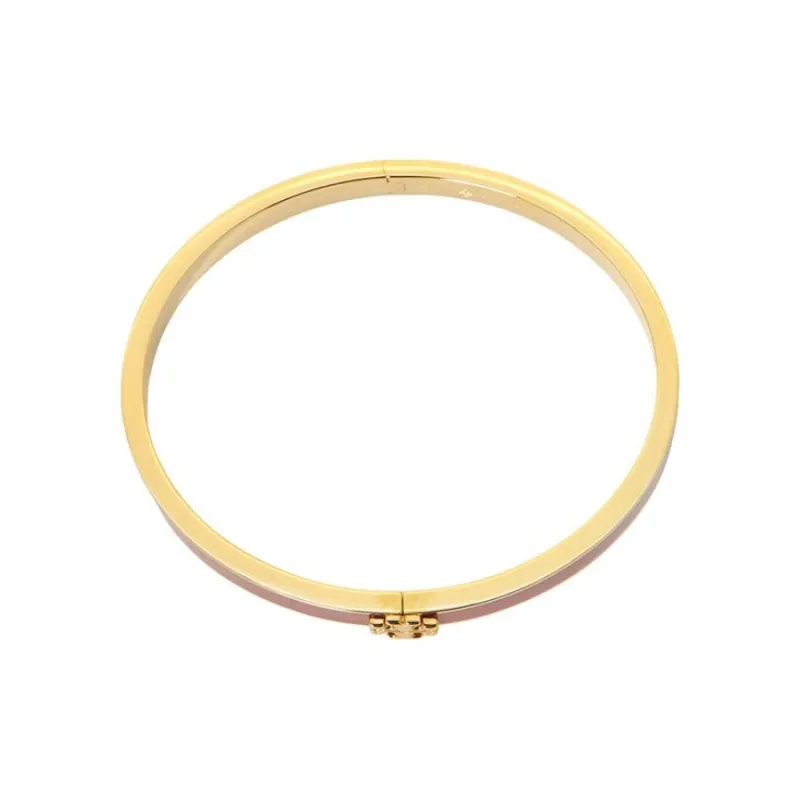 TORY BURCH Enamel Brass Bangles Women's Gold-3