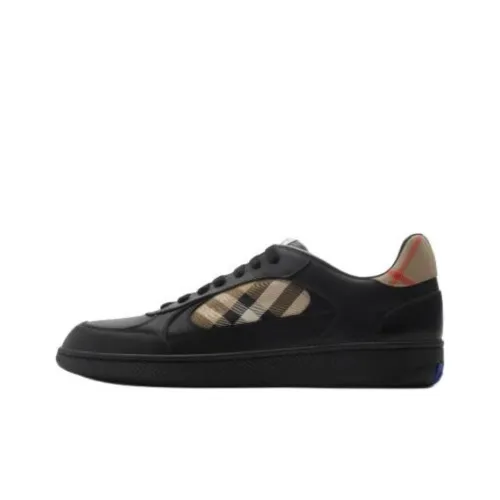 Burberry Low Top Skateboard Shoes Men's Black