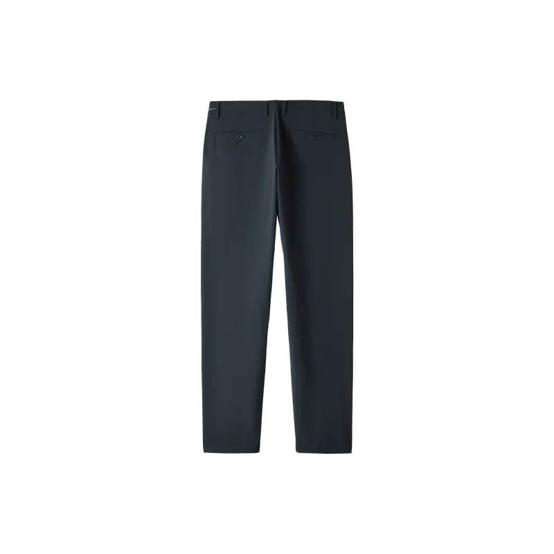 HLA Casual Pants Men's Navy Blue Pattern-1