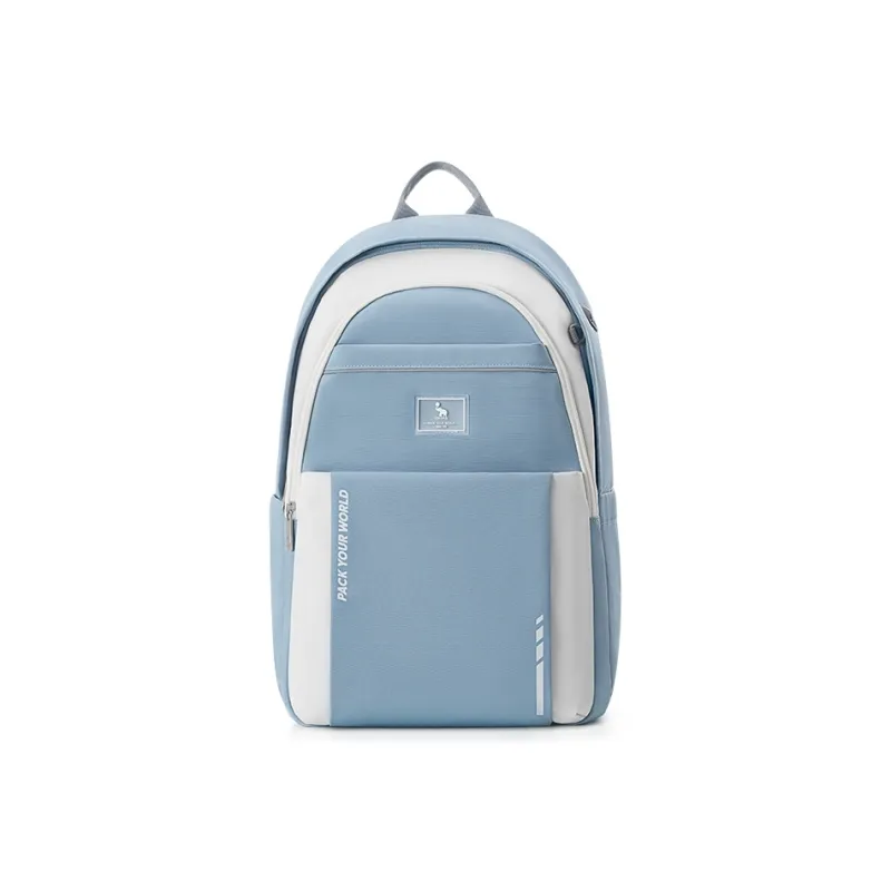OIWAS Fabric Backpack Regular Unisex Orange/Light Blue/Dark Blue-6