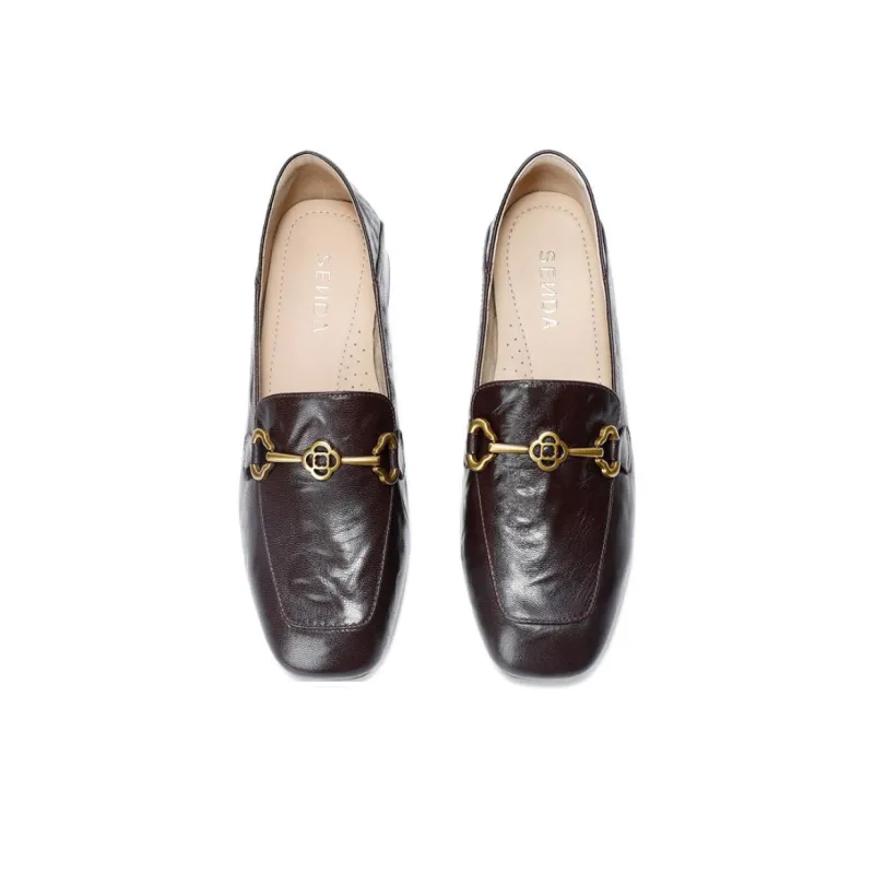 Senda Loafers Medium Heel Women's-6