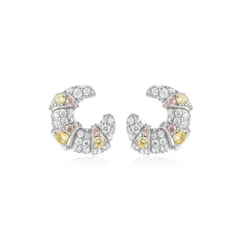 CARAT'S DIARY S925 Silver Stud Earrings Women's