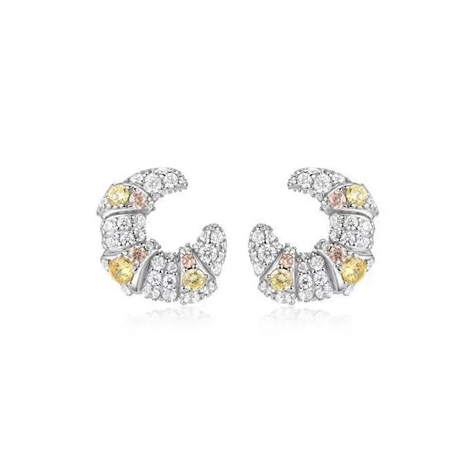CARAT'S DIARY S925 Silver Stud Earrings Women's-0