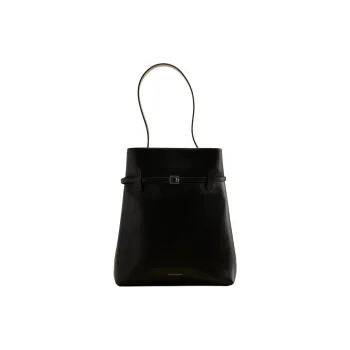Manu Atelier Cow Leather Handbag, Shoulder Bag Women's Black