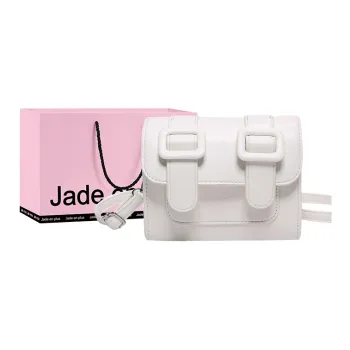 Jade En Plus PU Shoulder Bag Crossbody Bag Regular Women's Pearl White/Elegant Black/Girly Pink/Moonlight Silver