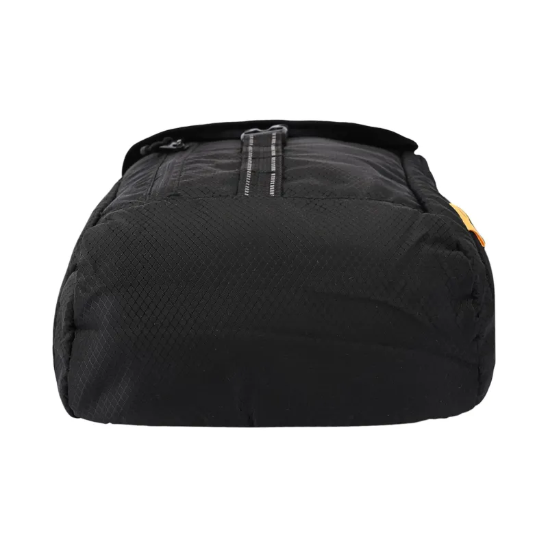 CAT Polyester Messenger Shoulder Bag, Crossbody Bag Medium Size Unisex Black-3