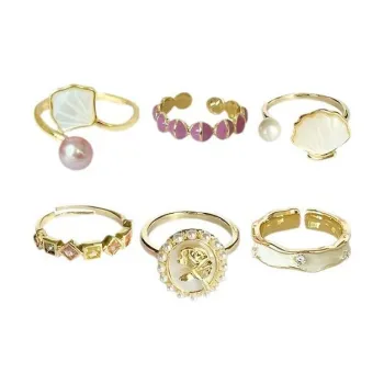 CARAT'S DIARY Resin Rings Women's