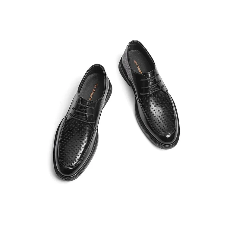 RED DRAGONFLY Dress Shoes Men Low Top Black's-3