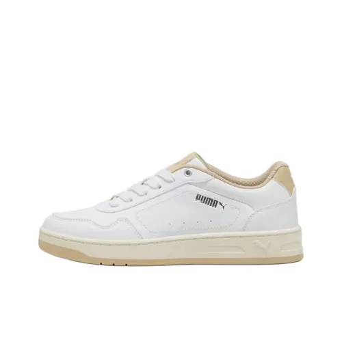 PUMA Court Classy Anti Slip Wear Resistant Low Top Skateboard Shoes Women's White