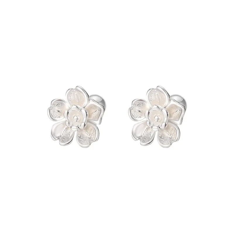KING TAI FOOK S999 Fine Silver Stud Earrings Women's-0