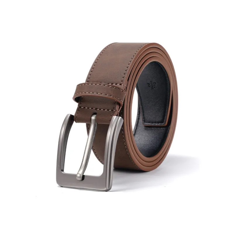 Yalu Preferred Cow Split Leather Belts Men's Width 3.5CM-3