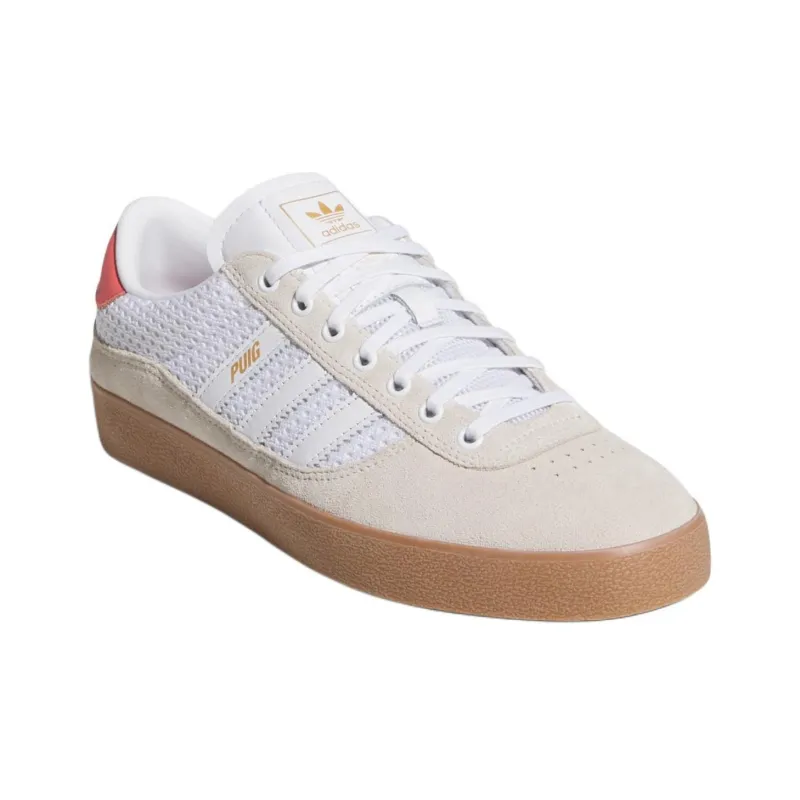 Adidas Originals Puig Indoor Anti Slip Wear Resistant Low Top Skateboard Shoes Men's Beige-2