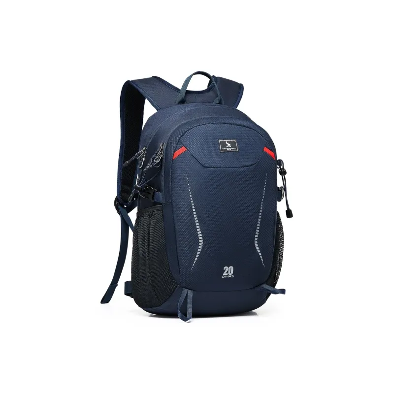 OIWAS Fabric Mountaineering Bag Backpack Regular Unisex Black/Dark Blue/Dark Gray-8