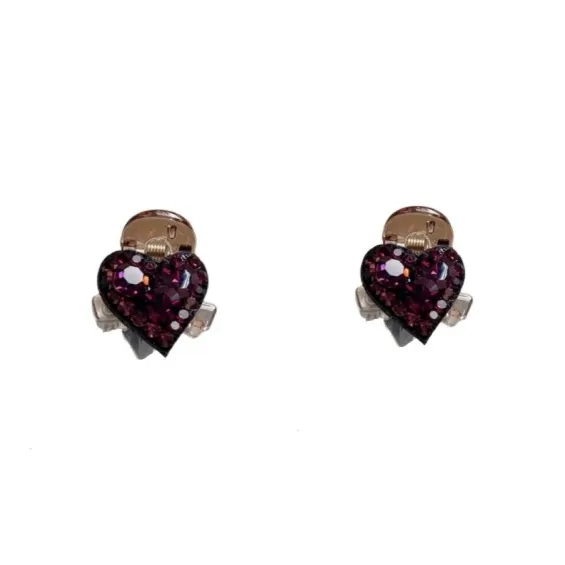 ZWU Acrylic Crystal Hair Clips Women's-17