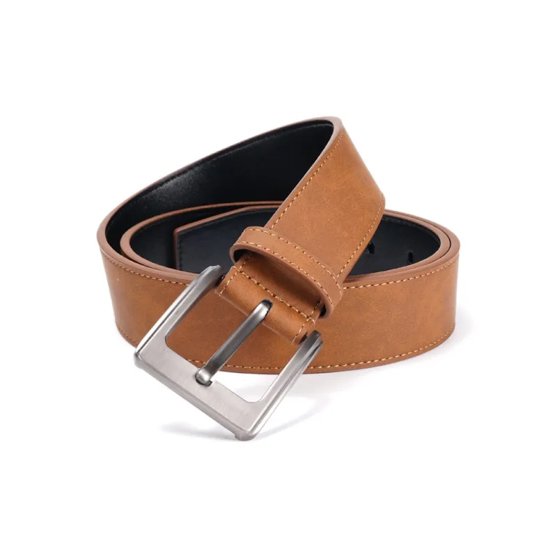 Yalu Preferred Cow Split Leather Belts Men's Width 3.5CM-1