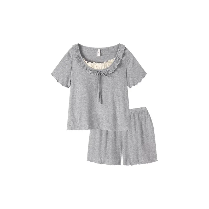 O'MESIK Pajama Set Women's Gray-0