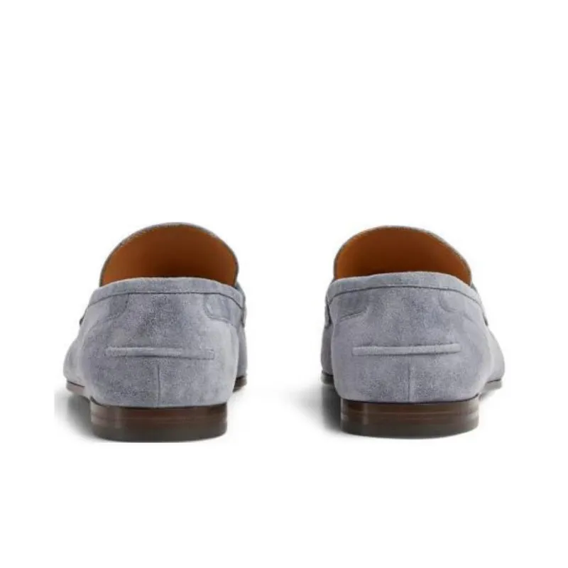 GUCCI Jordaan Loafers Men's Dark Gray-4